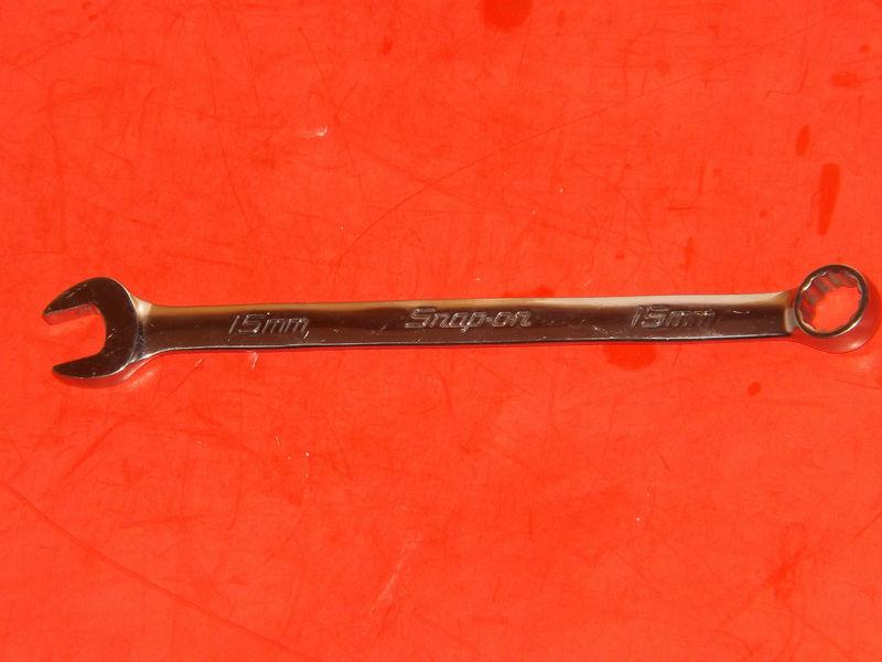 Snap-on tools 15mm metric combination box wrench 12 point oexm150b - usa