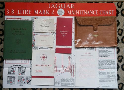 All original 1962 jaguar mark 2 handbook package