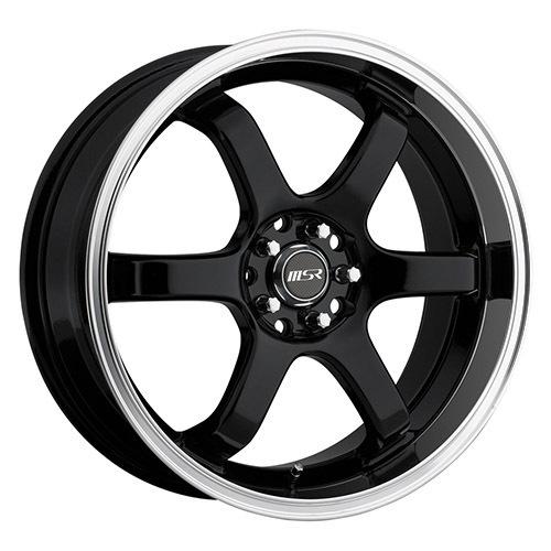 18" msr 065 black 4x4.25 & 225-40-18 tires cougar focus svt mystique wheels rims