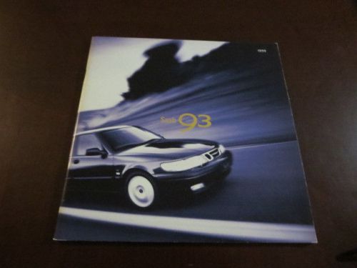 1999 saab 93 sales brochure coupe 5 door convertible se 9-3