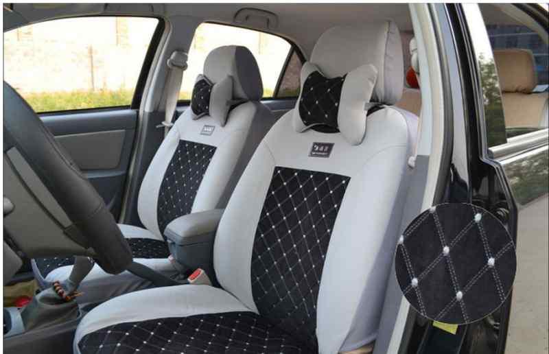 New - noble cotton fabric handmade embossed car seat cover