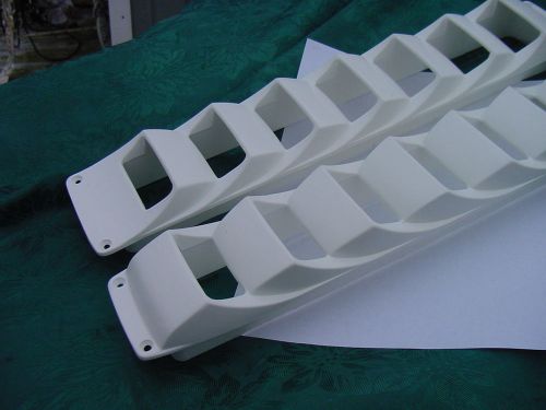Sea ray bilge blower exhaust louver side vent white 17&#034; sea ray  new 2 fer  wow