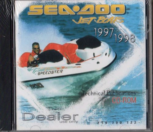 1997-98 sea doo jet boats service,parts,owner manual on cd rom 219 700 122 (902)