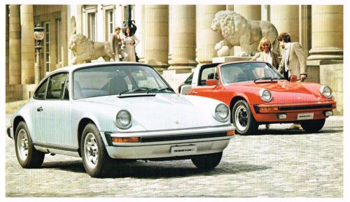 1979?1980 porsche 911 / 924 / 928 poster / brochure: turbo, sc,