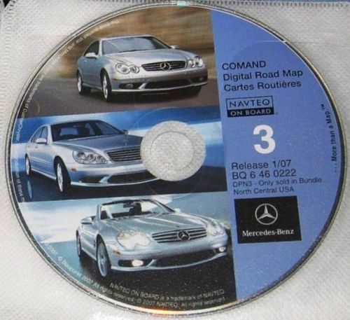 Mercedes benz command navigation cd 3    s cl c clk e g sl  updated 1/07
