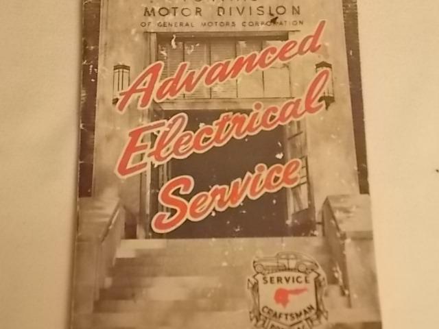     1952    pontiac     advanced     electrical service      booklet