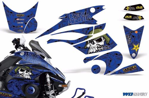 Decal graphic kit yamaha fx nytro parts sled snowmobile wrap decals 2008-2014