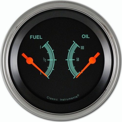 Classic instruments gs72slf dual - fuel level / oil pressure e-f / 100 psi -