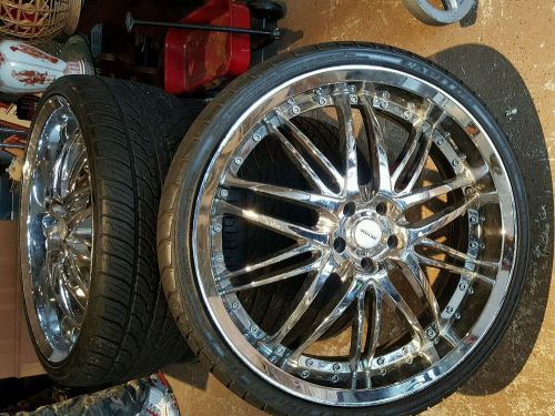22 inch x 8.5 verde ,,5x120+38mm /tires capitol sport uhp plus. radial tubeless