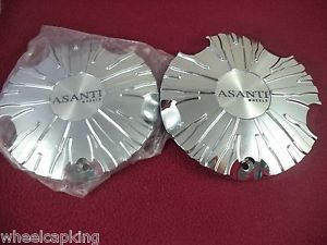 Asanti wheels chrome custom wheel center cap # zebra ms-cap-l112 (2 caps) new!