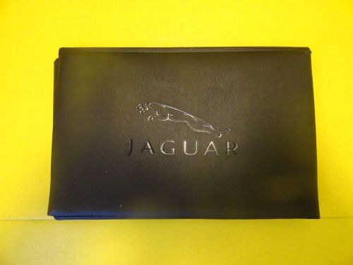 Original jaguar binder leather wallet black wallet owners manual wallet #mr14