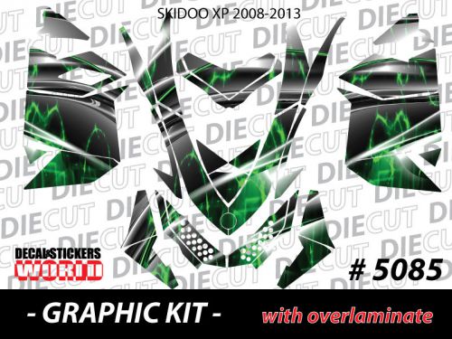 Ski-doo xp mxz snowmobile sled wrap graphics sticker decal kit 2008-2013 5085