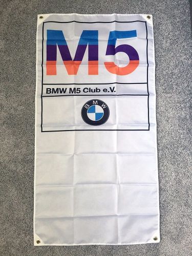 Bmw m5 banner flag - motorsport alpina hartge m3 mtechnic m535i m6 dtm e30 m1