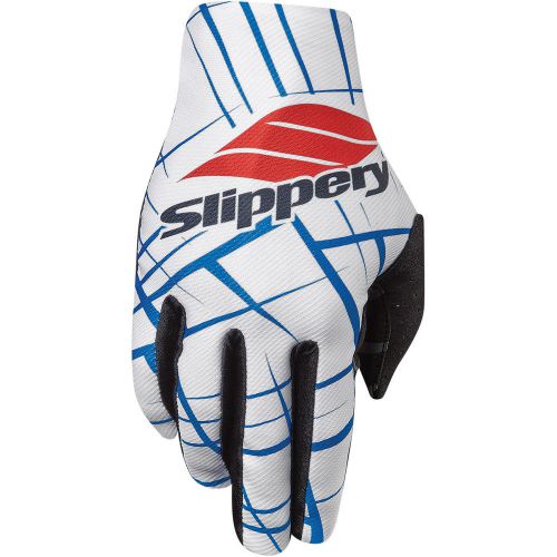 Slippery flex lite mens gloves white/blue