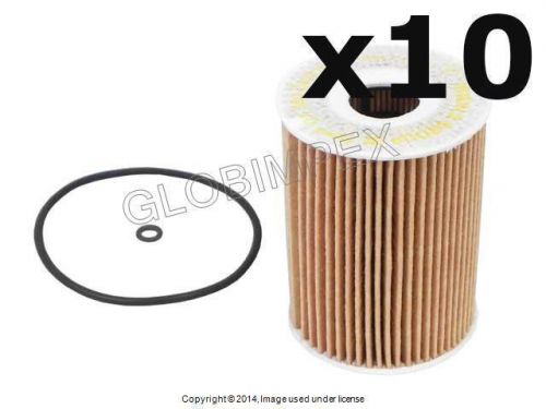 Mercedes w164 (2007+) oil filter kit set of 10 mahle-knecht +1 year warranty