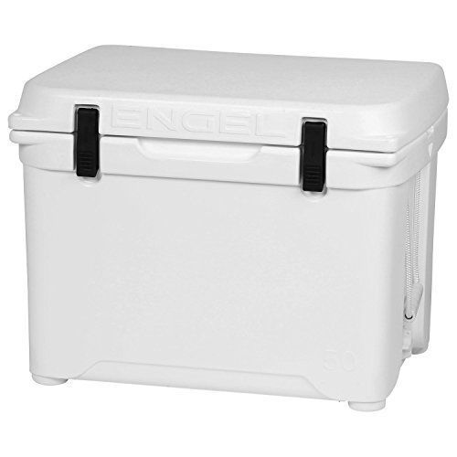 Engel usa eng50 high performance cooler with ice chest| white/deep blue