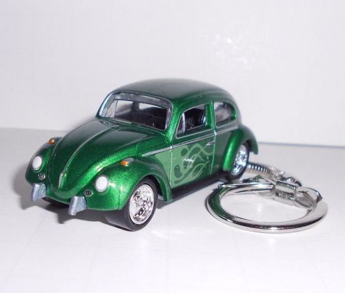 Volkswagen beetle vw green key chain