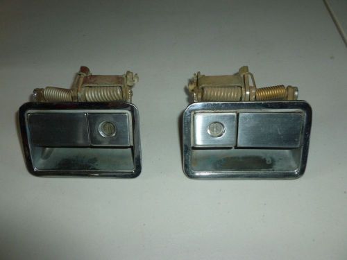 Barracuda challenger pair of used door handles 1970 to 1974 e body
