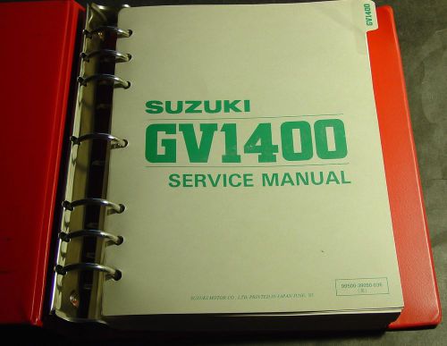 1986 suzuki motorcycle gv1400 service manual in binder p/n 99500-39050-03e