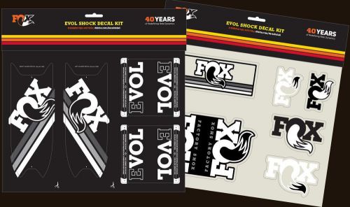Fox racing shox 803-00-926 heritage decal kit - float evol white