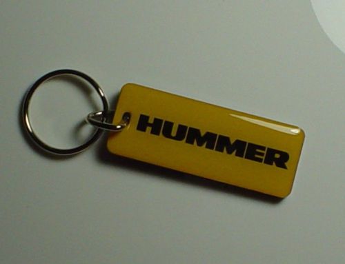 Hummer key chain yellow / black h1 h2 h3 humvee