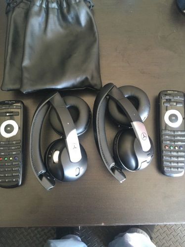 2009-2013 mercedes-benz s-class dvd headphone remote control wireless set oem #2