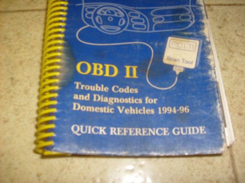 Obd diagnostic manuals