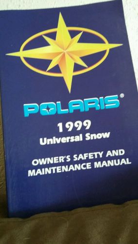 Snowmobile owners manual 1999