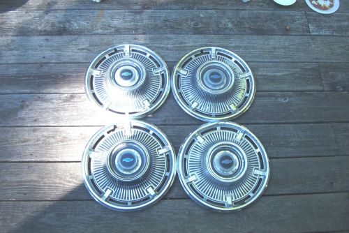 Oe set of 4 14 inch wheelcovers, 1965 impala,bel air,biscayne # 3958