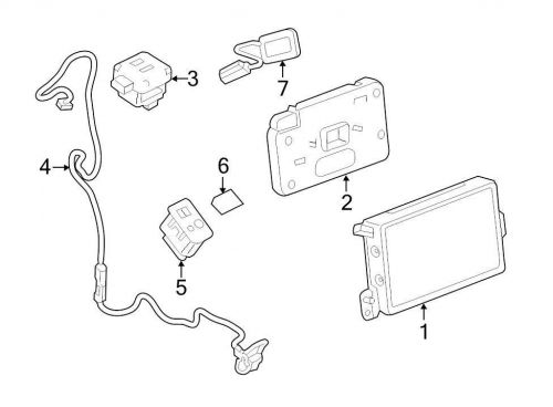 Ford oem gps antenna assembly fl7z10e893b image 3