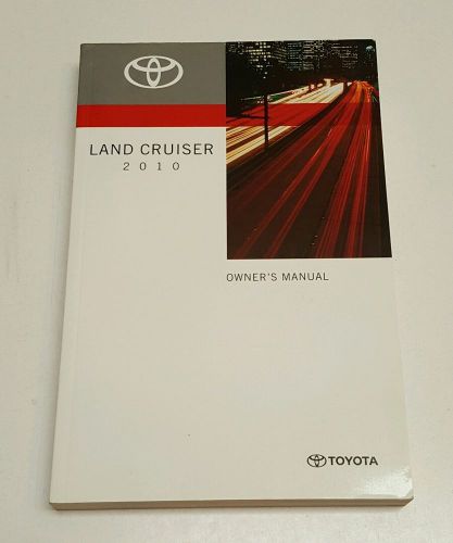 2010 toyota land cruiser owners manual user guide v8 5.7 l awd 4x4 2wd