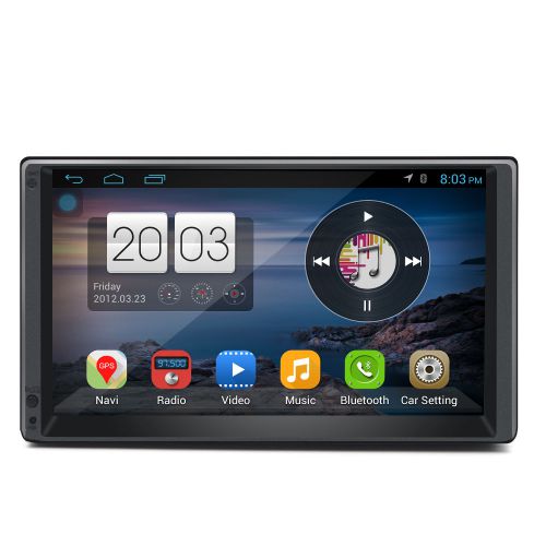 Gps navi android 4.4 3g wifi 7&#034; double 2 din car radio stereo no dvd player usb