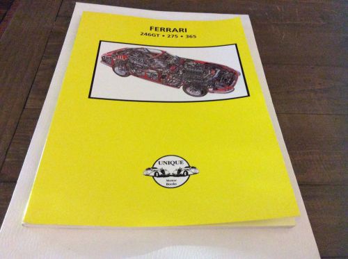 Ferrari 246gt 275 365 unique motor book