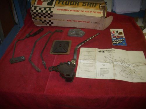 Vintage 1960&#039;s nos hurst mastershift 3 speed shifter kit in original box 4137636