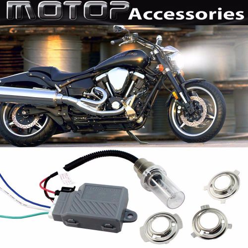 For yamaha 35w 6000k motorcycle hid headlight kit h6m h4 ba20d bi-xenon hi/lo