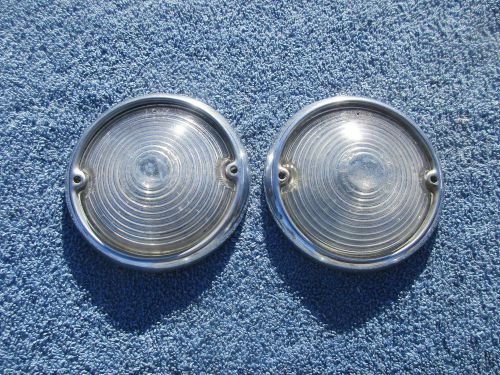 1953 chevy bel air parking light lenses lights turn signals 210