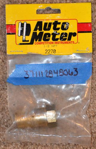 #2270 auto meter 1/2&#034; npt extension temperature adapter for temperature meter pr