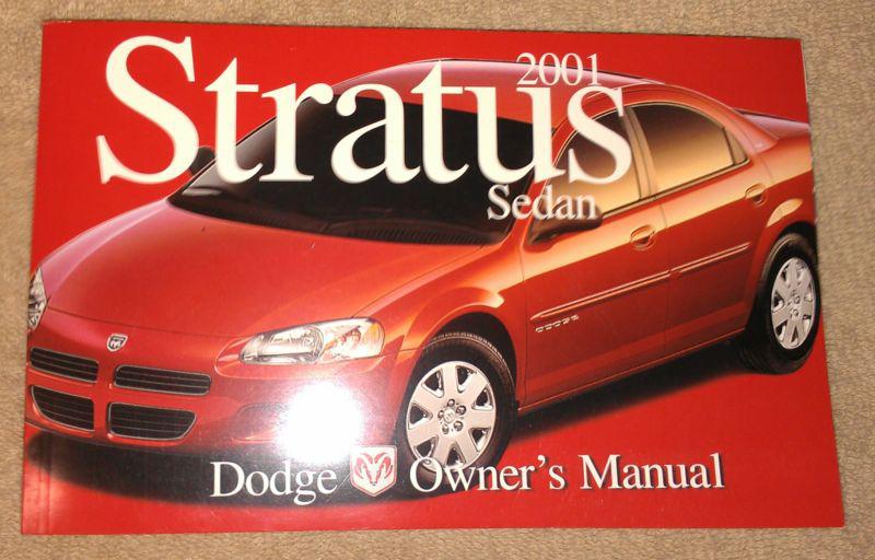 2001 01 dodge stratus factory owners manual -nice