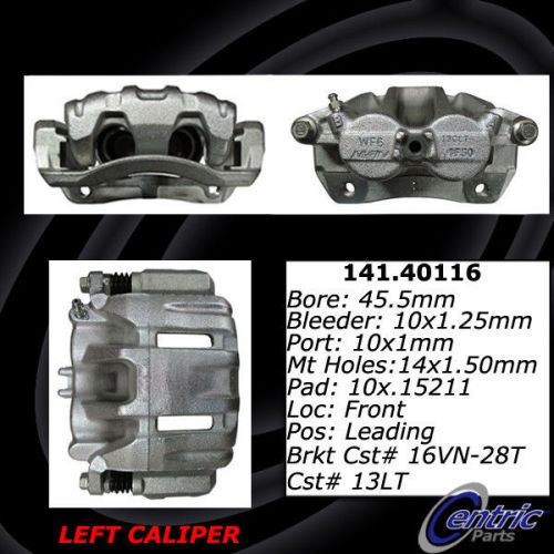 Centric parts 141.40116 front left rebuilt brake caliper with hardware