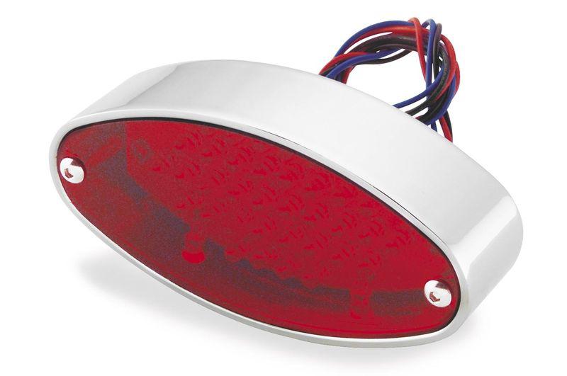 Led oval motorcycle taillight custom chopper cafe racer tail light 490308