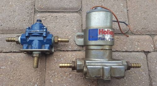 Holley blue electric fuel pump w/ regulator