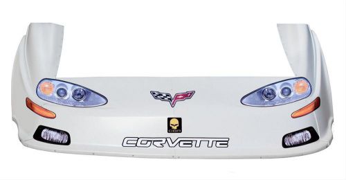 Five star race bodies 925-416w md3 chevrolet corvette dirt combo nose kit white