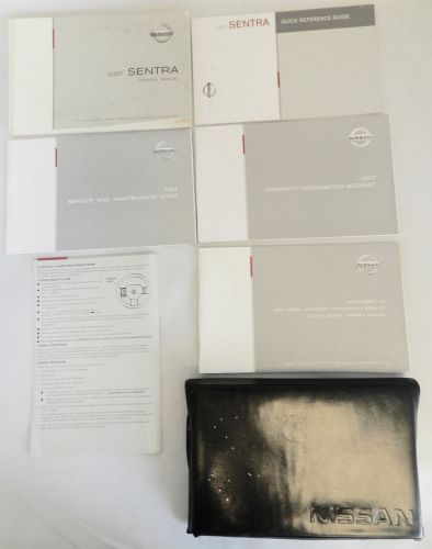 2007 nissan sentra owners manual &amp; case
