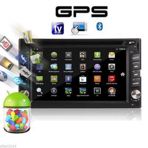 Android 3g wifi 6.2&#034; double 2 din car radio stereo dvd player gps navigation+cam