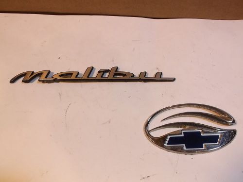 Chevy malibu trunk emblem set decals 1997-2003 factory oem