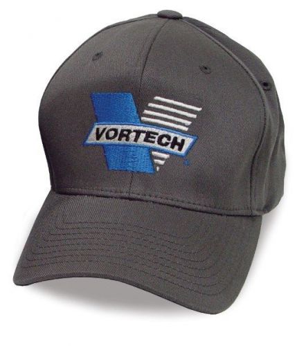 Vortech superchargers flex fit baseball hat cap gray vortech logo s/m 008081