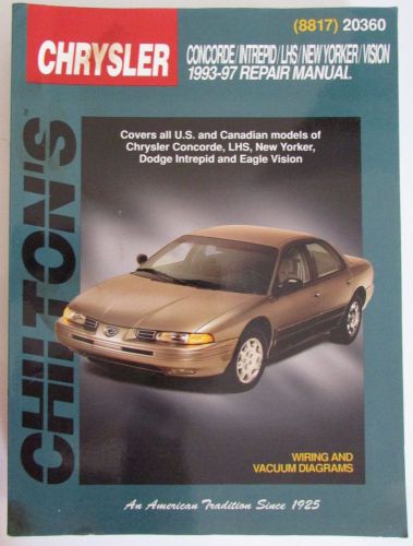 Chilton&#039;s repair repair manual concorde / intrepid &amp; more 1993 - 97