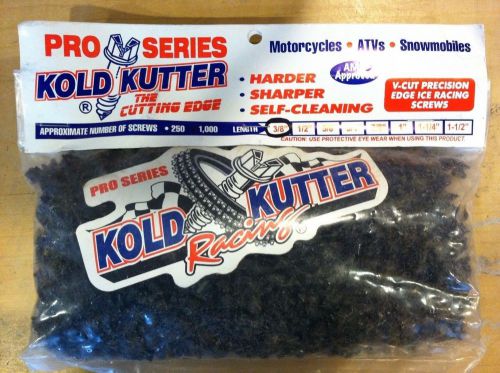 Kold kutter track/tire traction screws 1000/pk 1&#034; #10  motorcycles atvs snow