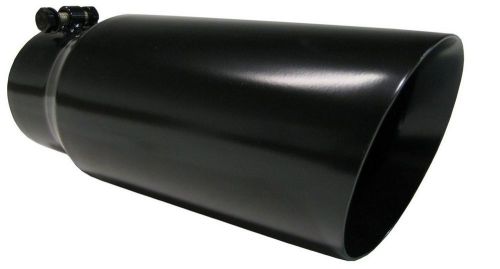 Exhaust tip stainless steel polished powder coated black wesdon diesel car auto