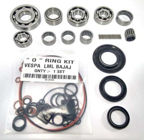 Vespa px150 stella t5 lml bearing set of 10 and oil seals with o rings new p1501
